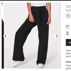 Lululemon black noir pant size 4